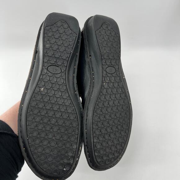 SPRING STEP Mary Jane Leather Black Tan EU 41 US 10 Velcro - Picture 5 of 9